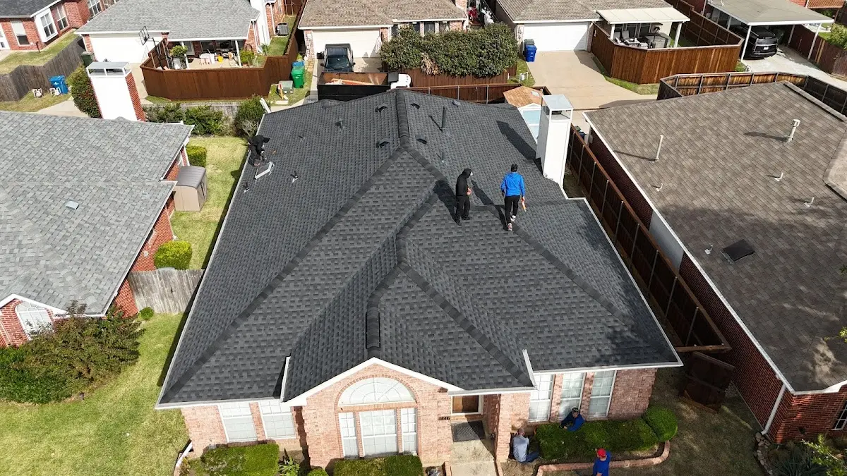 Slate & Tile Roof Repair work in progress on a Ferguson property